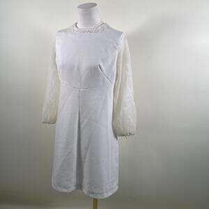 Vintage white 60s 70s dress